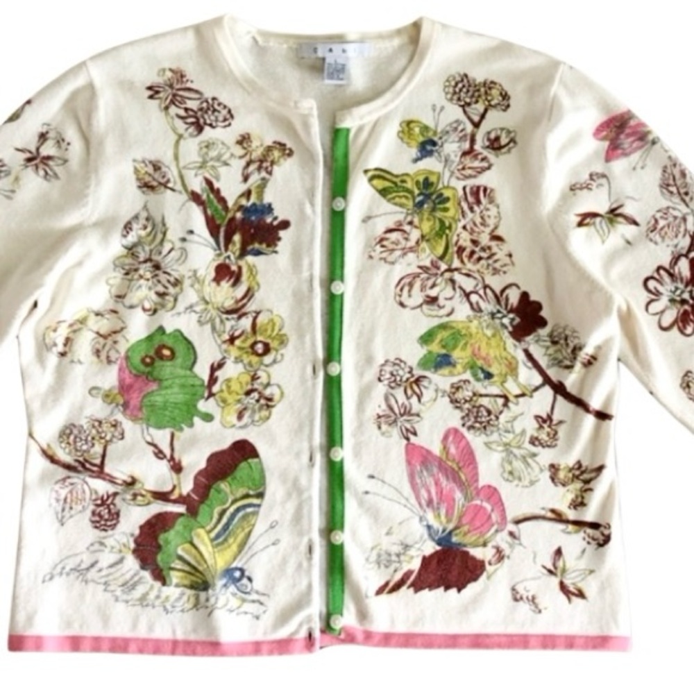 CAbi Butterflies 3/4 Sleeve Cardigan - Picture 3 of 8